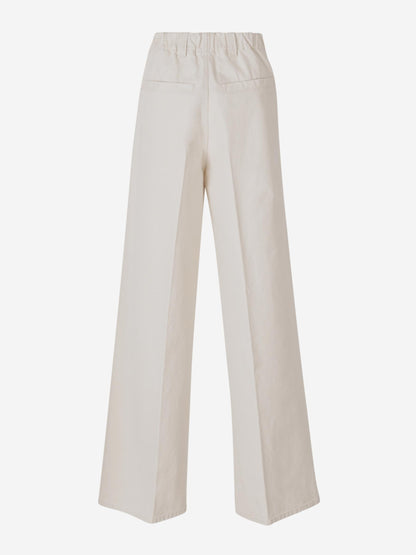Maison Margiela Mujer Barcelona Pantalones Anchos Algodón color Beige sku 761-003726 01 - Foto 2
