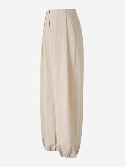 Outlet online Jacquemus Mujer Pantalones Pliegues Calisson color Blanco sku 761-003732 01 - Foto 2