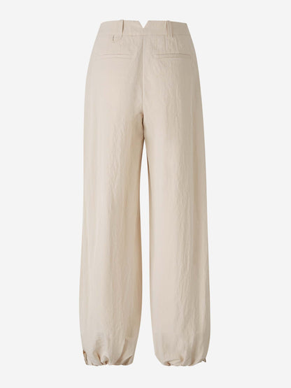 Outlet online Jacquemus Mujer Pantalones Pliegues Calisson color Blanco sku 761-003732 01 - Foto 3