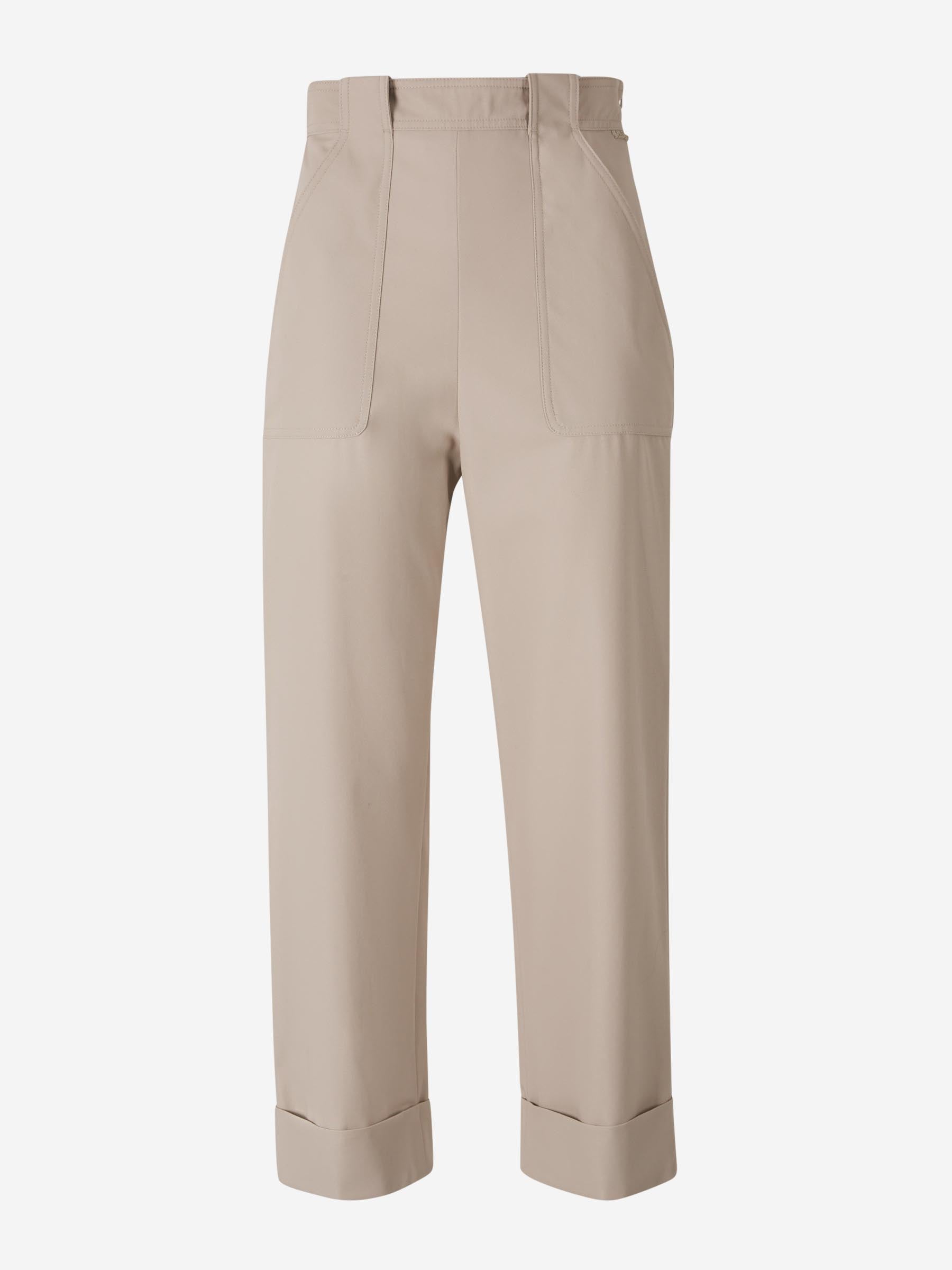 Outlet online Max Mara Mujer Pantalones Palio Algodón color Camel sku 761-003760 01 - Foto 1