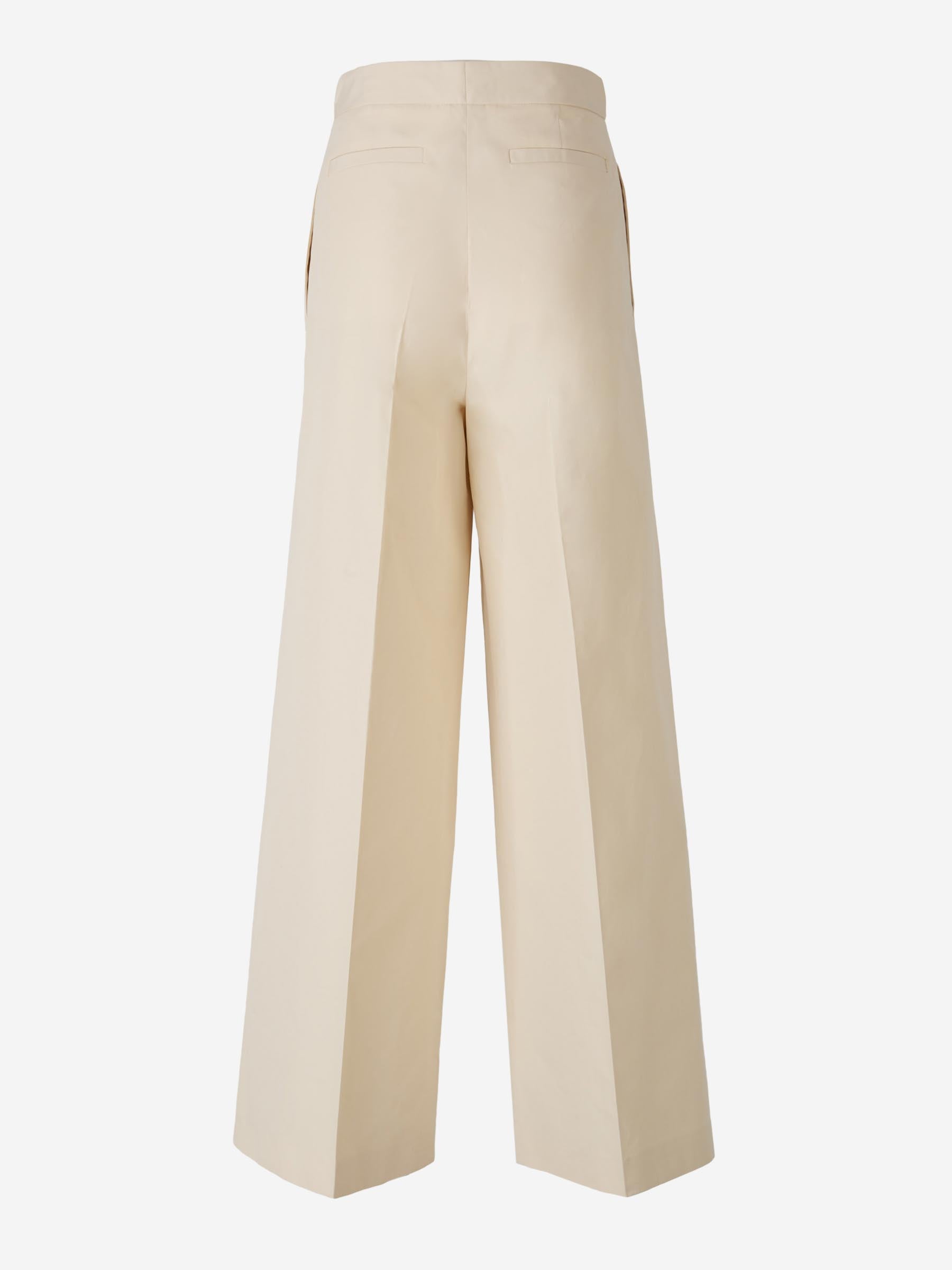 Fabiana Filippi Mujer Barcelona Pantalones Hakama Popelina color Beige sku 761-003766 01 - Foto 3
