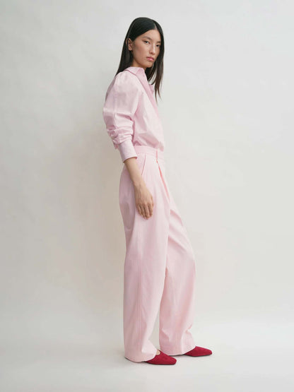 TOTEME Mujer Barcelona Pantalones Rectos Pinzas color Rosa Palo sku 761-003770 01 - Foto 3