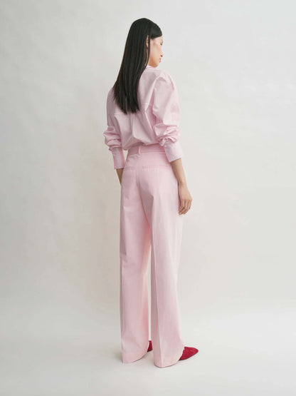 TOTEME Mujer Barcelona Pantalones Rectos Pinzas color Rosa Palo sku 761-003770 01 - Foto 4