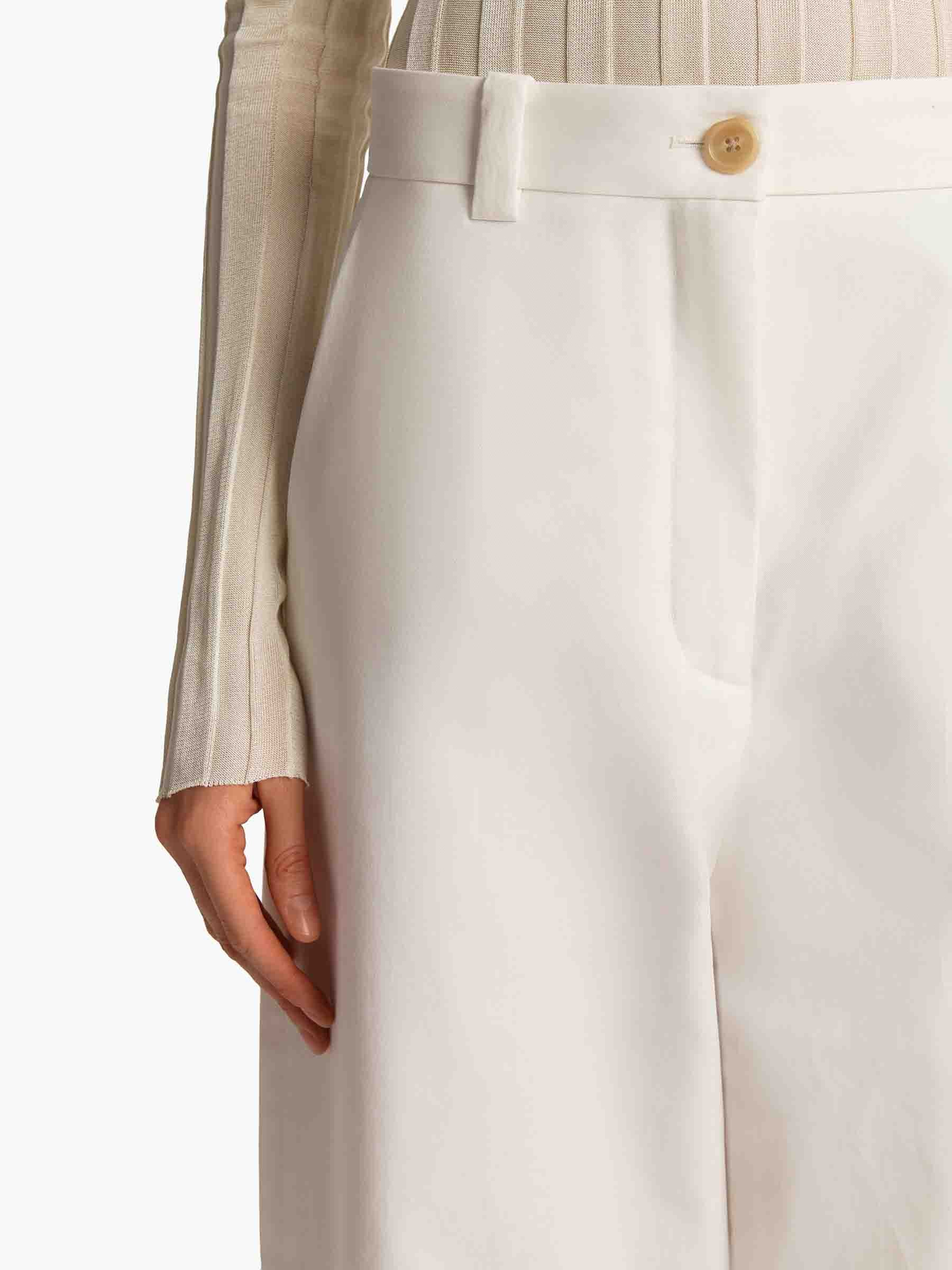Khaite Mujer Barcelona Pantalones Rectos Gari color Blanco sku 761-003796 01 - Foto 5
