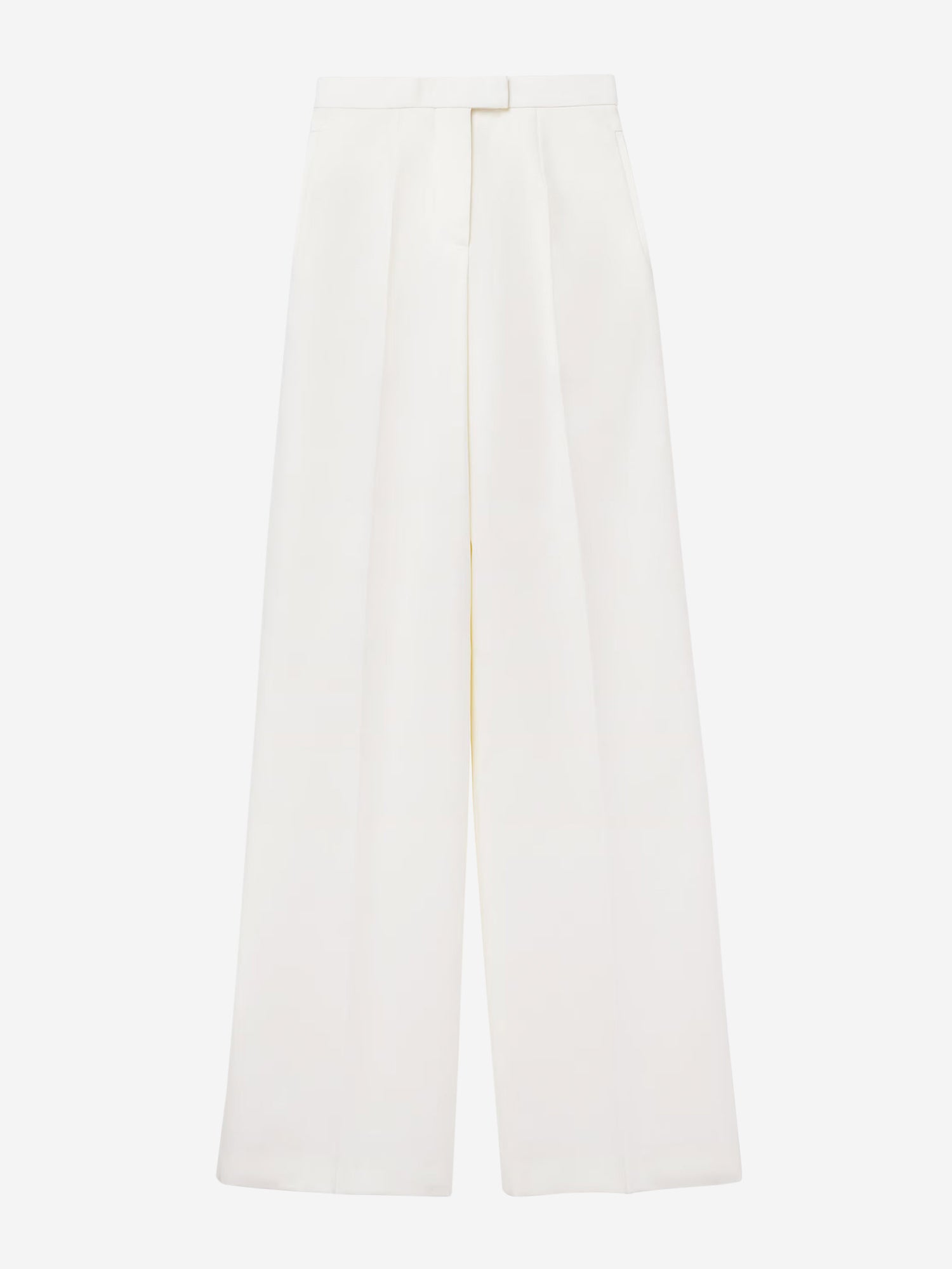 Outlet online McQueen Mujer Pantalones Anchos Lana color Marfil sku 761-003813 01 - Foto 1