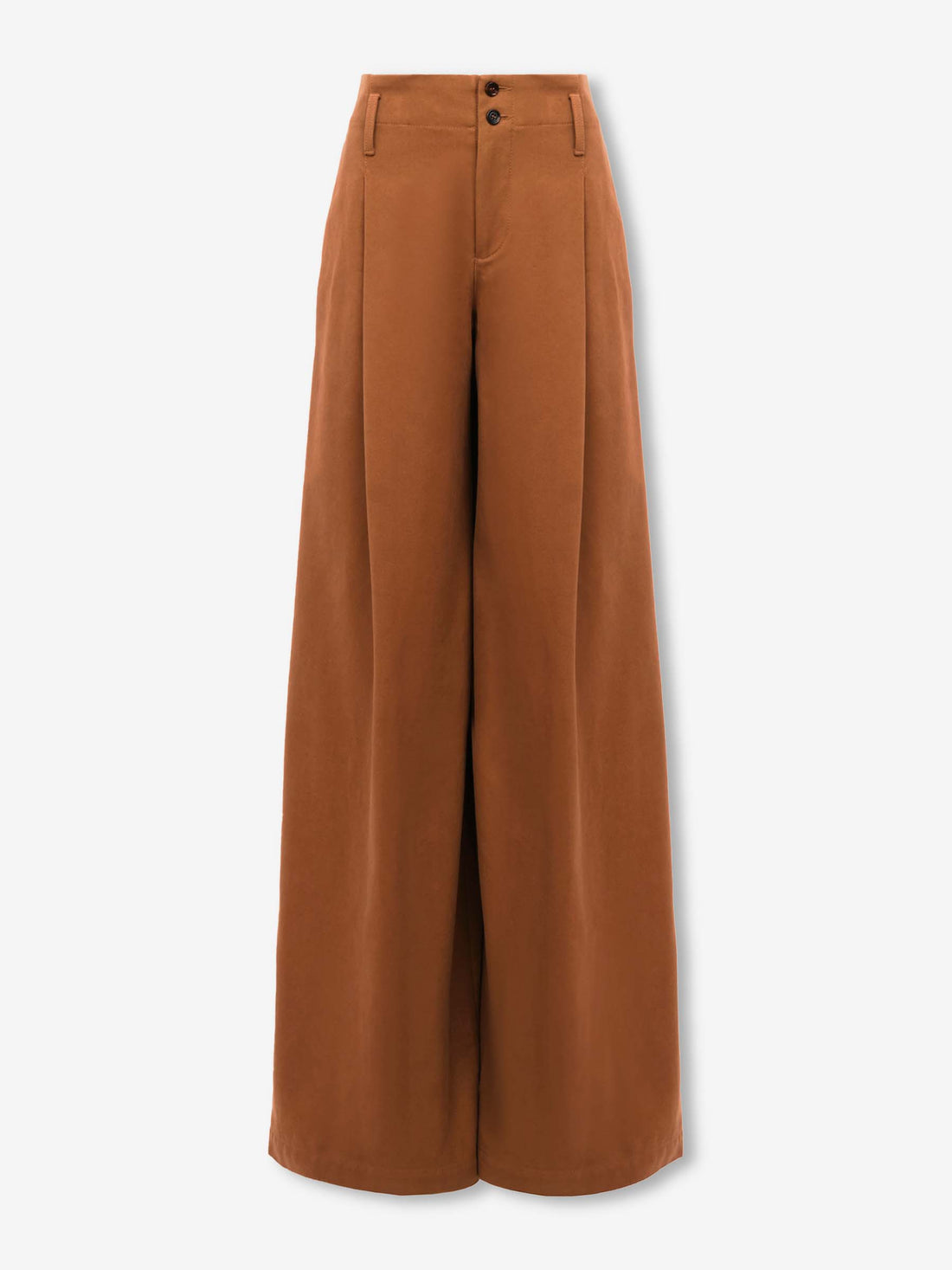 Outlet online Chloé Mujer Pantalones Anchos Algodón color Camel sku 761-003814 01 - Foto 1