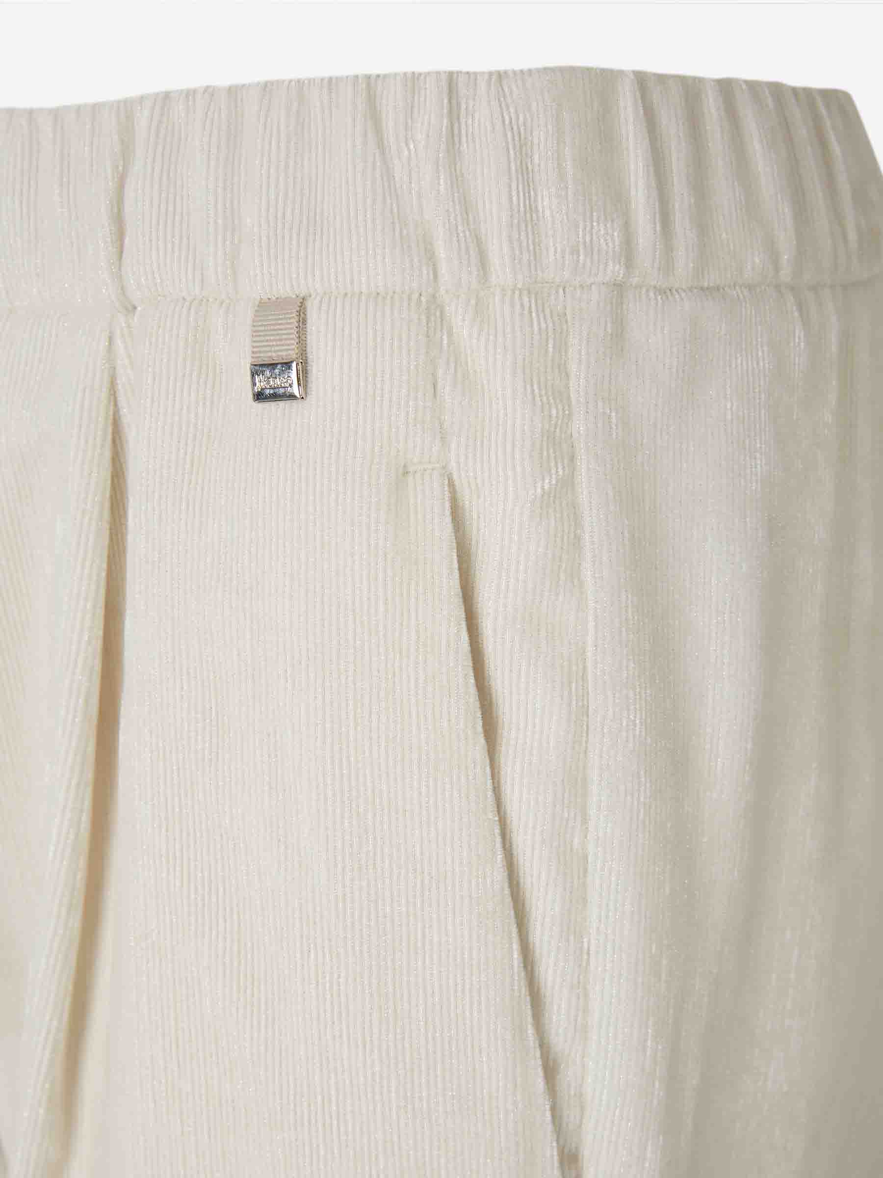 Outlet online Herno Mujer Pantalones Rectos Pana color Marfil sku 761-003817 01 - Foto 3