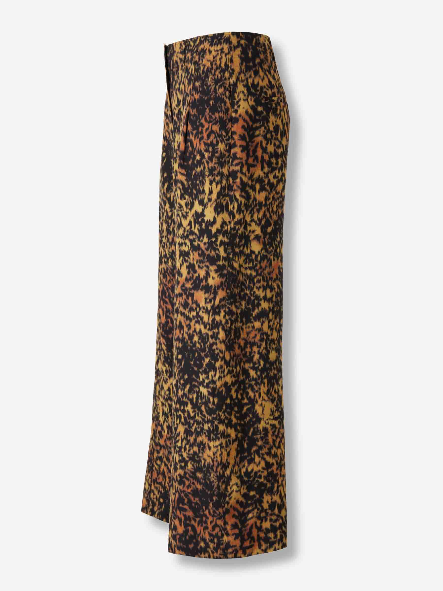 Outlet online Ulla Johnson Mujer Pantalones Anchos Leopardo color Azul Marino sku 761-003825 01 - Foto 2