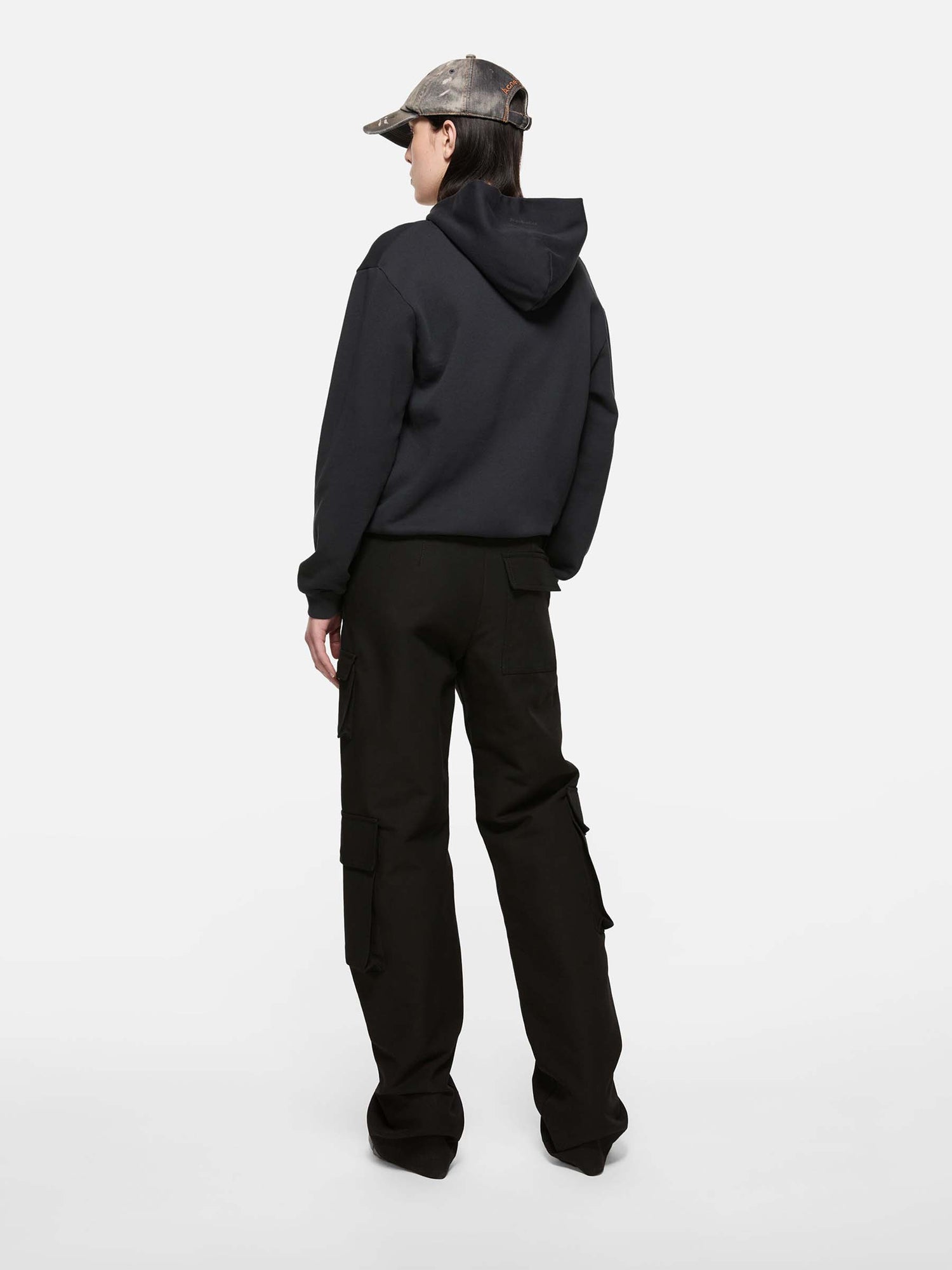 Outlet online Acne Studios Mujer Pantalones Cargo Satén color Negro sku 761-003859 01 - Foto 3
