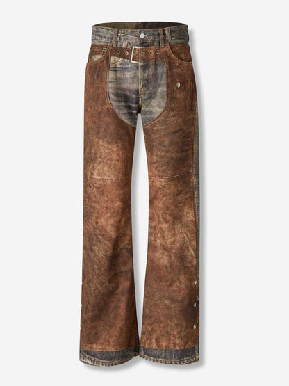 Outlet online Acne Studios Mujer Jeans Anchos Trampantojo color Marrón sku 761-003861 01 - Foto 1