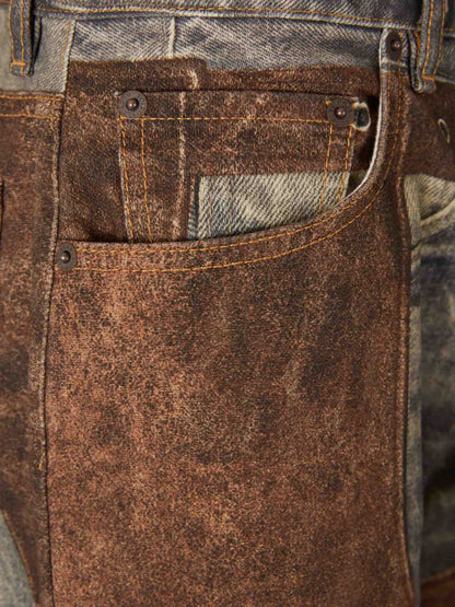 Outlet online Acne Studios Mujer Jeans Anchos Trampantojo color Marrón sku 761-003861 01 - Foto 4