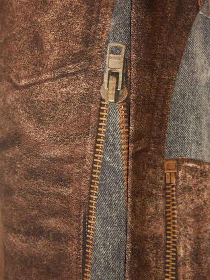Outlet online Acne Studios Mujer Jeans Anchos Trampantojo color Marrón sku 761-003861 01 - Foto 5