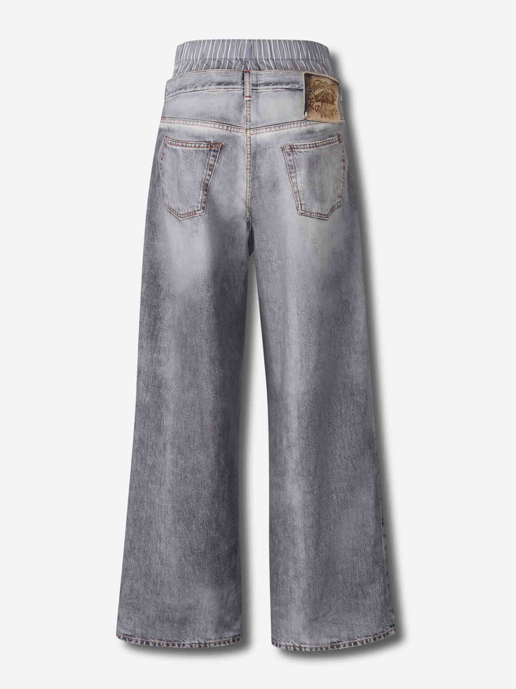 Outlet online Acne Studios Mujer Pantalones Trampantojo Estampado color Gris Piedra sku 761-003863 00 - Foto 3