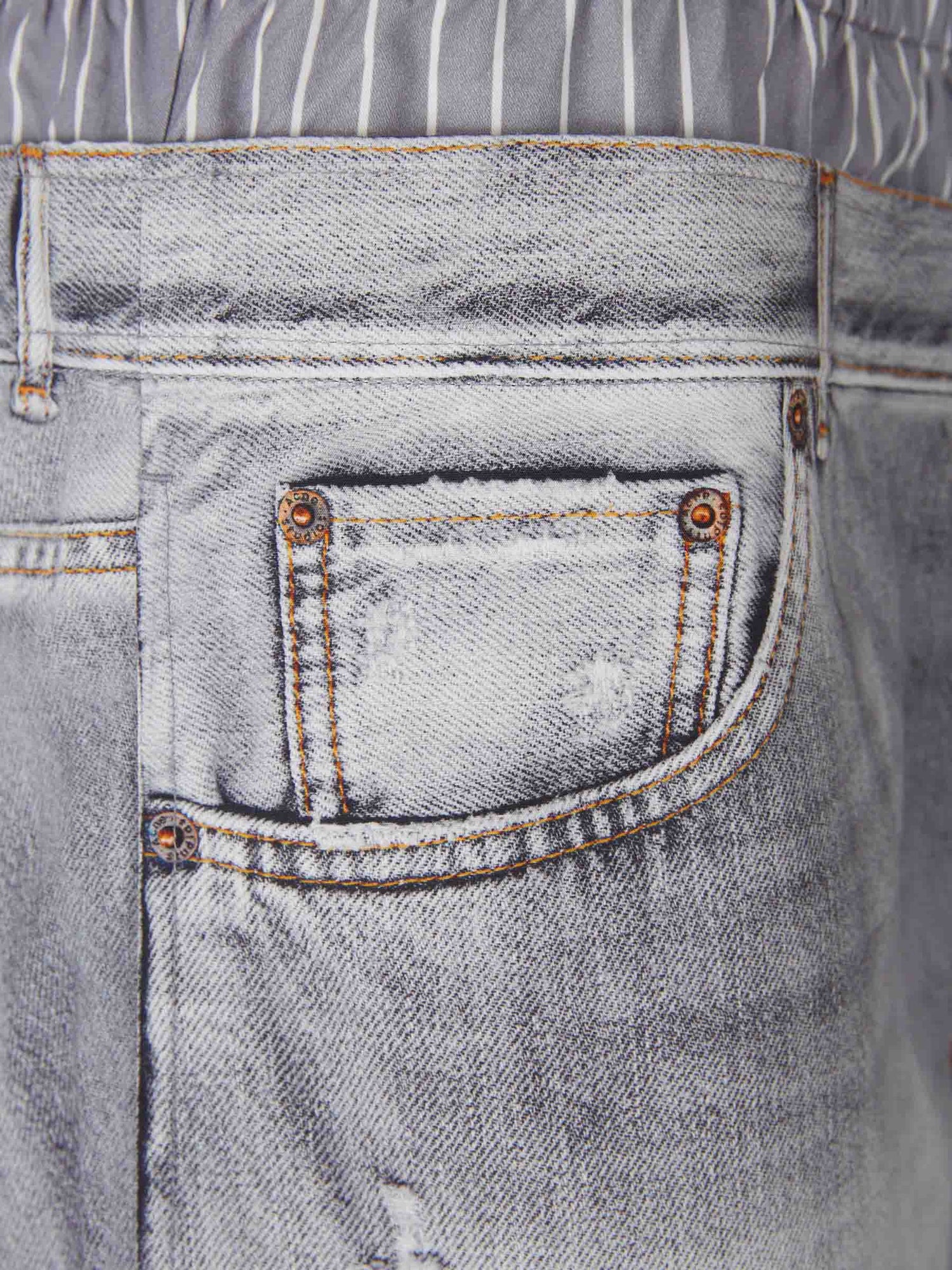 Outlet online Acne Studios Mujer Pantalones Trampantojo Estampado color Gris Piedra sku 761-003863 00 - Foto 4