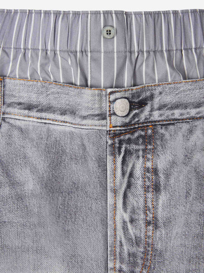 Outlet online Acne Studios Mujer Pantalones Trampantojo Estampado color Gris Piedra sku 761-003863 00 - Foto 5