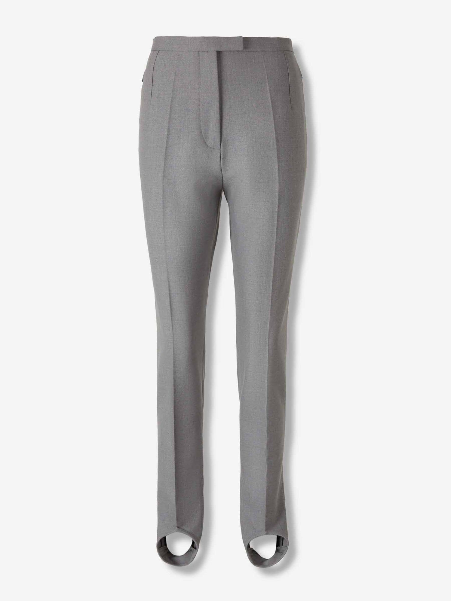 Outlet online Dries Van Noten Mujer Pantalones Rectos Lana color Gris sku 761-003877 01 - Foto 1