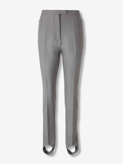 Outlet online Dries Van Noten Mujer Pantalones Rectos Lana color Gris sku 761-003877 01 - Foto 1