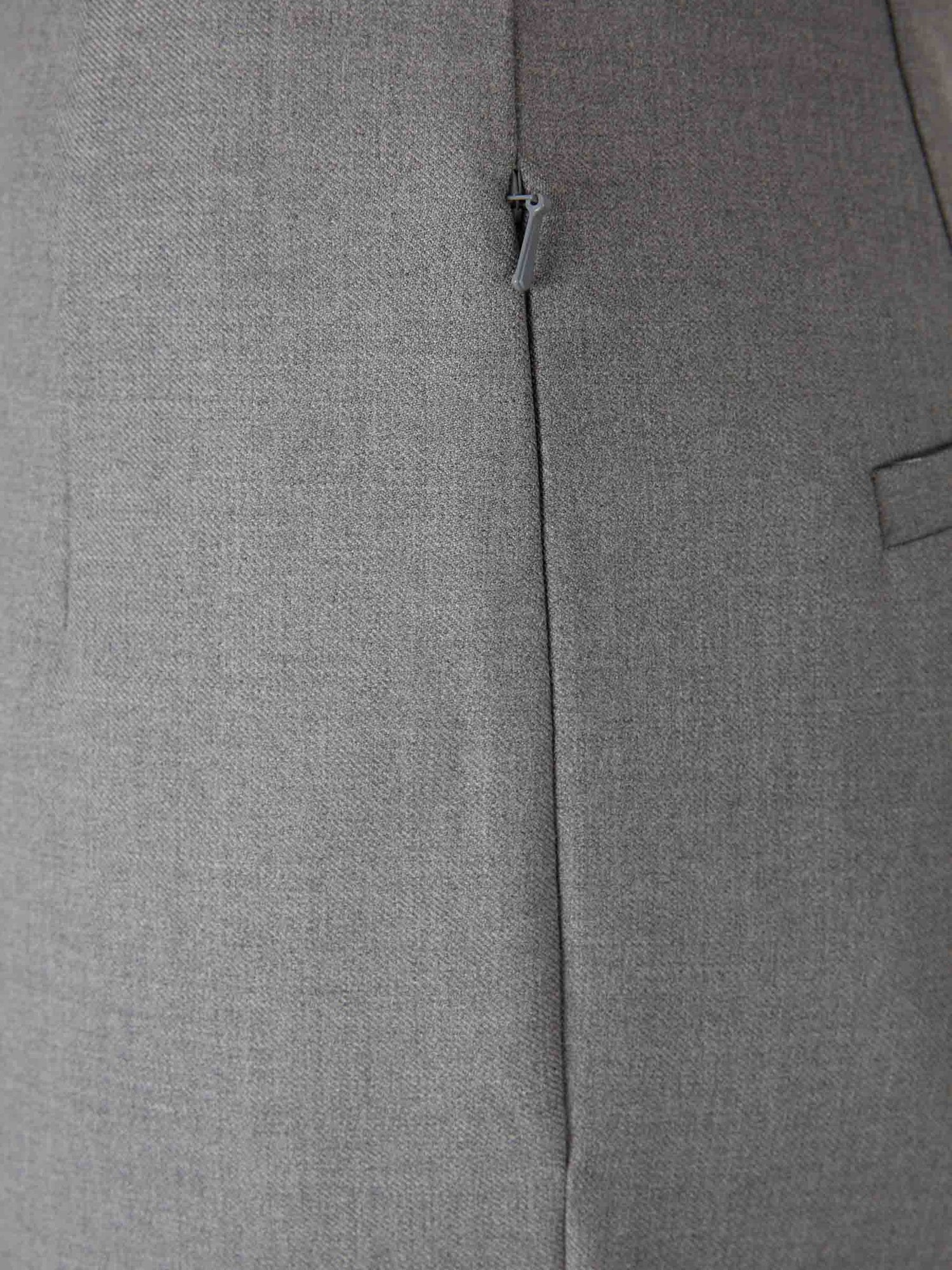 Outlet online Dries Van Noten Mujer Pantalones Rectos Lana color Gris sku 761-003877 01 - Foto 3