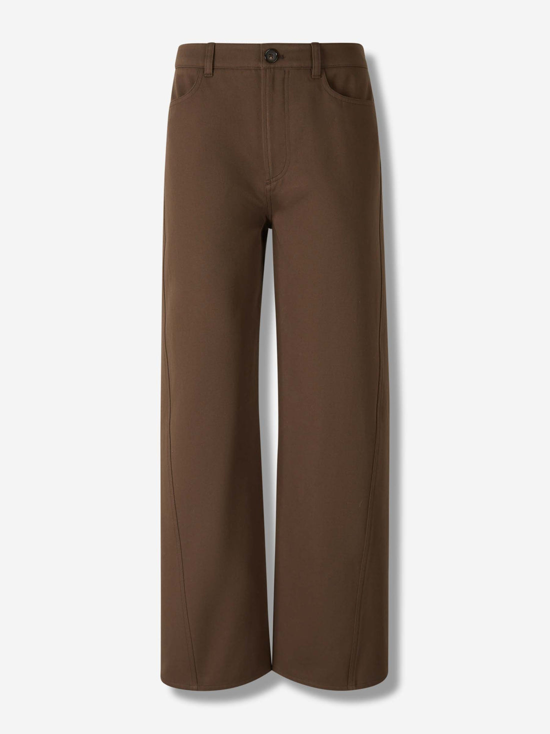 Outlet online TOTEME Mujer Pantalones Rectos Twisted color Marrón Oscuro sku 761-003891 01 - Foto 1