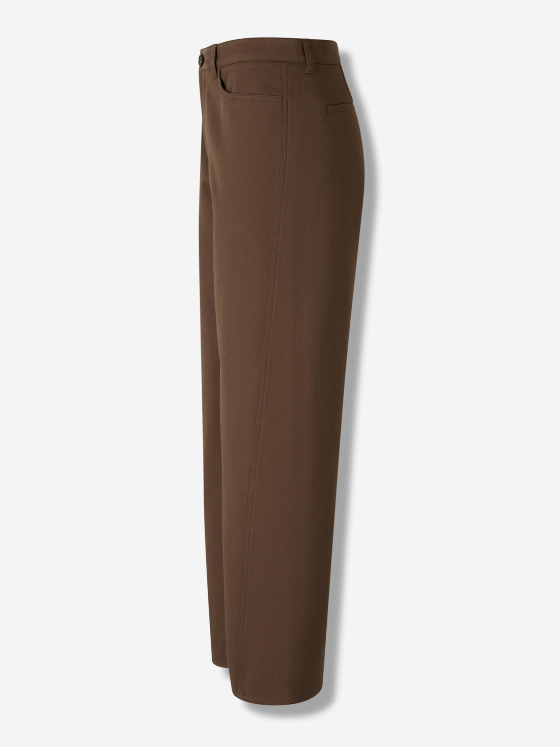 Outlet online TOTEME Mujer Pantalones Rectos Twisted color Marrón Oscuro sku 761-003891 01 - Foto 2