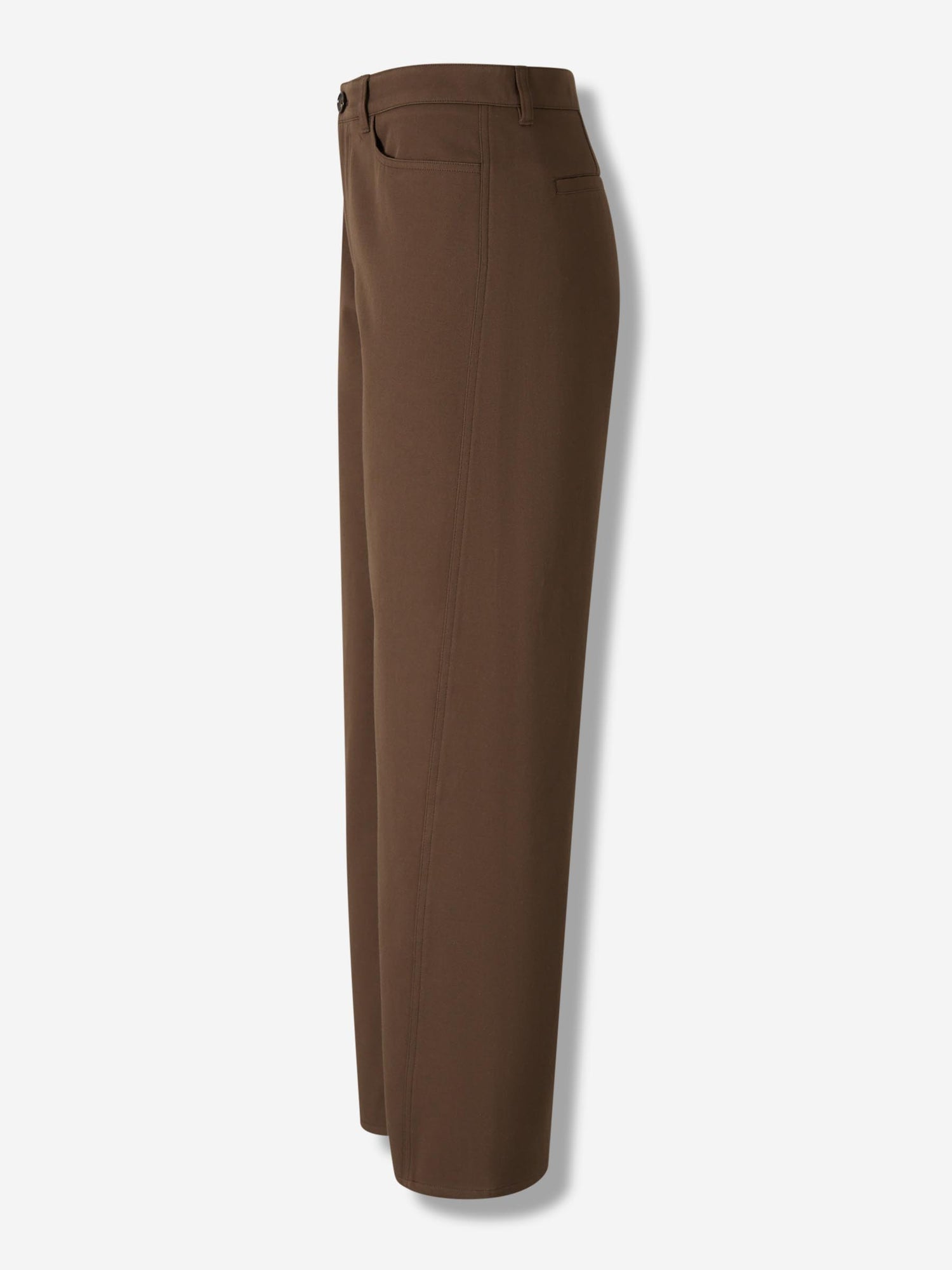 Outlet online TOTEME Mujer Pantalones Rectos Twisted color Marrón Oscuro sku 761-003891 01 - Foto 2