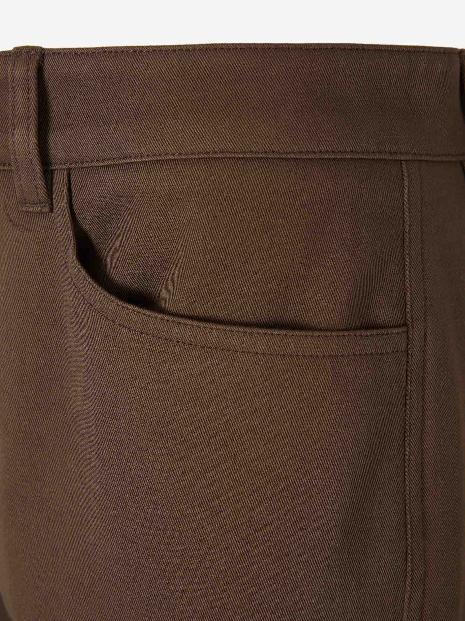 Outlet online TOTEME Mujer Pantalones Rectos Twisted color Marrón Oscuro sku 761-003891 01 - Foto 4