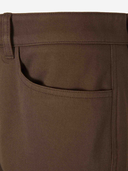 Outlet online TOTEME Mujer Pantalones Rectos Twisted color Marrón Oscuro sku 761-003891 01 - Foto 4