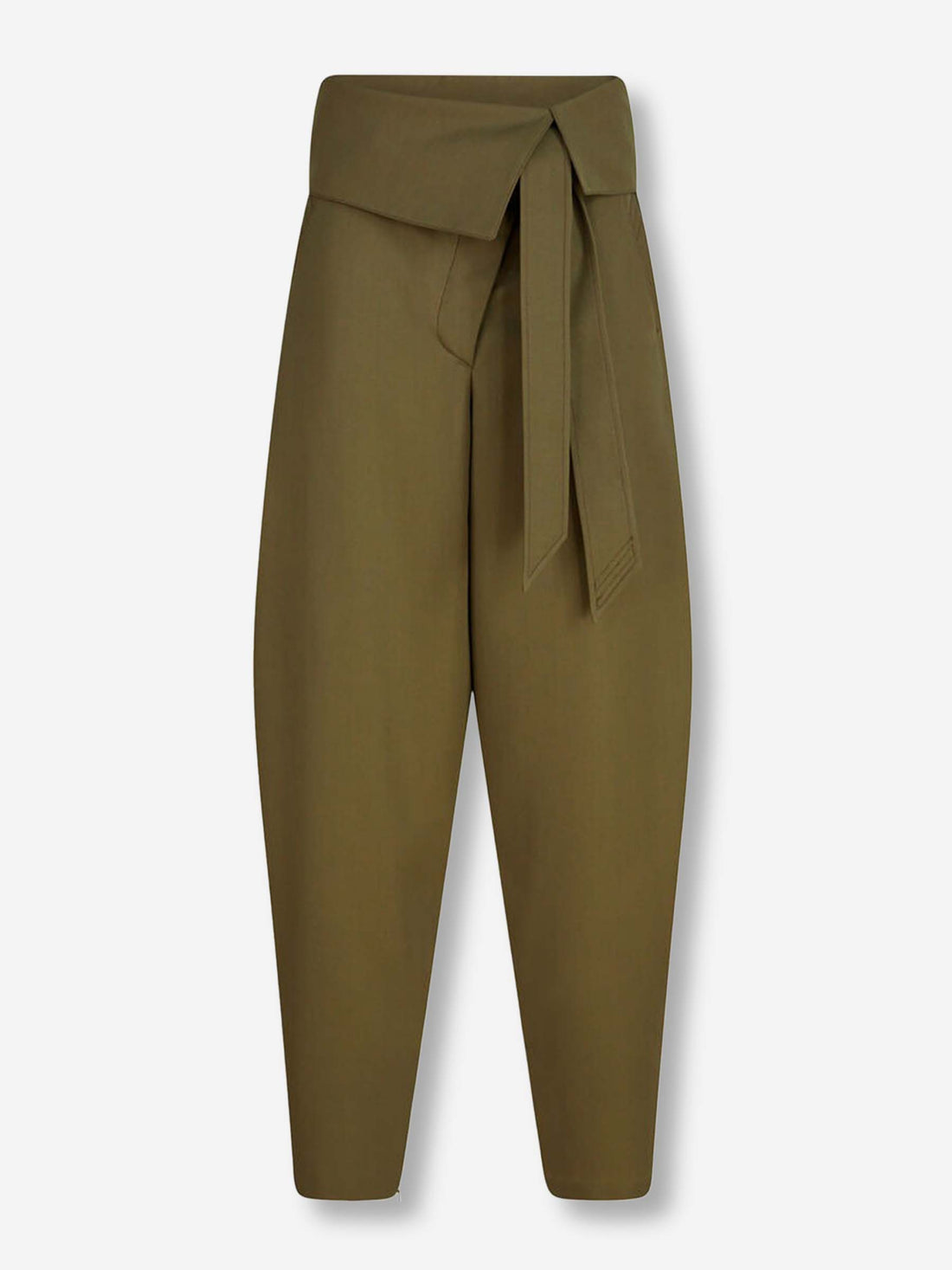 Outlet online The Attico Mujer Pantalones Straight Lana color Verde Militar sku 761-003903 01 - Foto 1