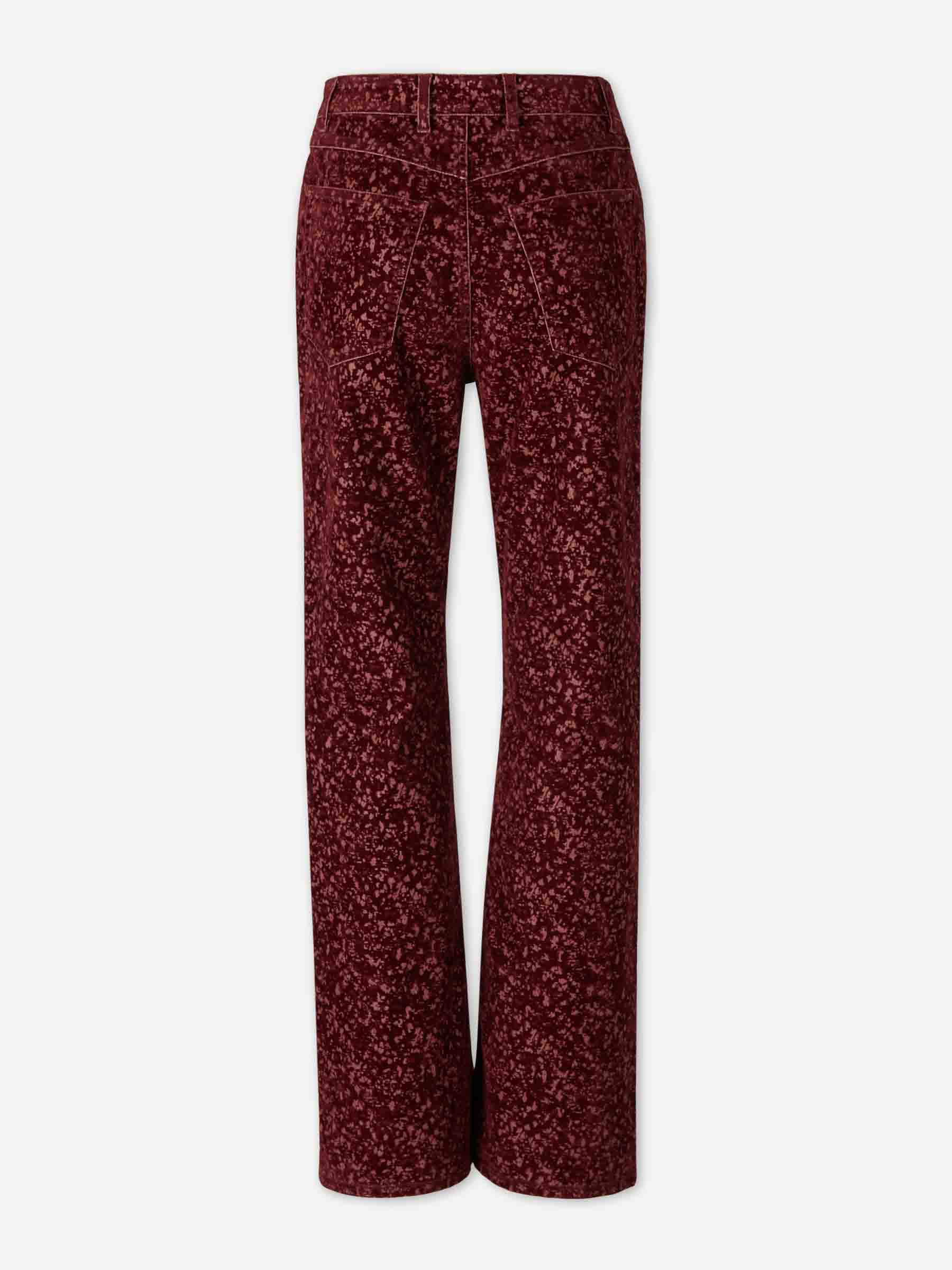 Outlet online Rabanne Mujer Pantalones Baggy Rectos color Burdeos sku 761-003930 01 - Foto 2