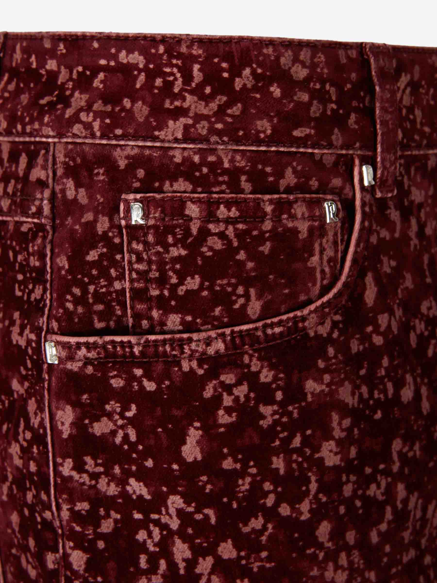 Outlet online Rabanne Mujer Pantalones Baggy Rectos color Burdeos sku 761-003930 01 - Foto 3