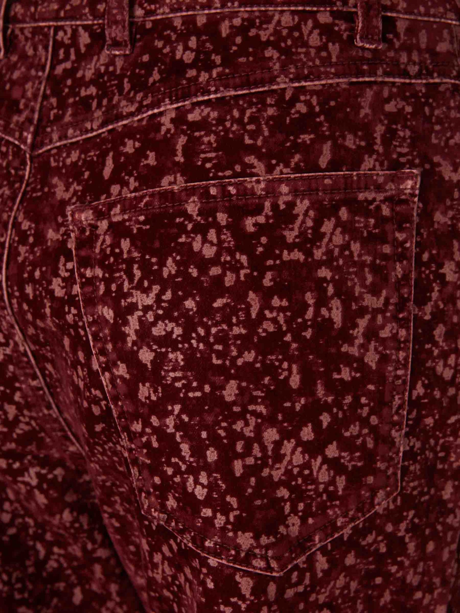 Outlet online Rabanne Mujer Pantalones Baggy Rectos color Burdeos sku 761-003930 01 - Foto 4