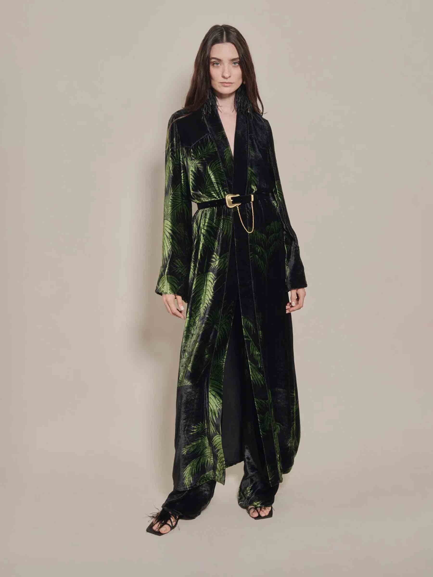 Outlet online Johanna Ortiz Mujer Pantalones Slouchiness color Verde sku 761-003934 01 - Foto 2