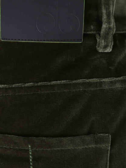 Outlet online LaDoubleJ Mujer Pantalones Flared Terciopelo color Verde sku 761-003938 01 - Foto 3