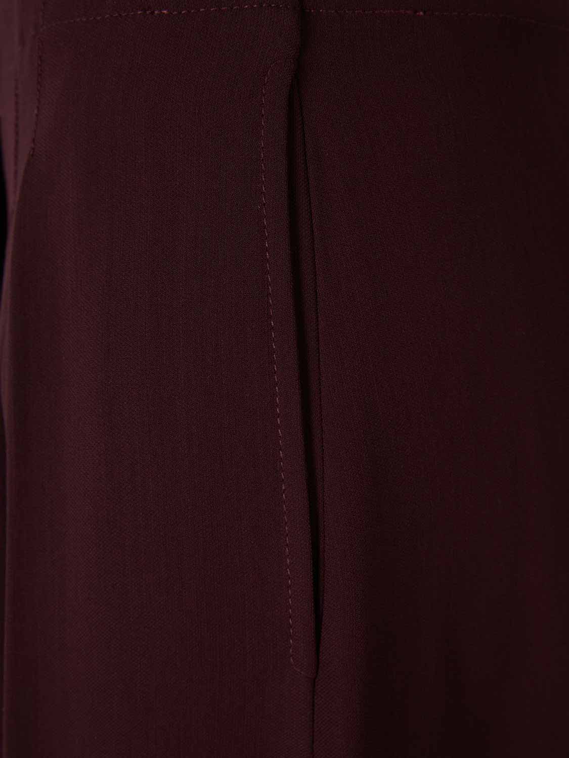 Outlet online Mugler Mujer Pantalones De Vestir color Burdeos sku 761-003957 01 - Foto 4