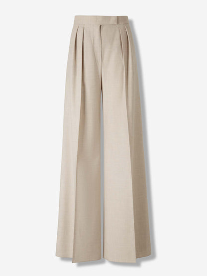 Outlet online Max Mara Mujer Pantalones Acampanados Zulia color Beige sku 761-003966 01 - Foto 1