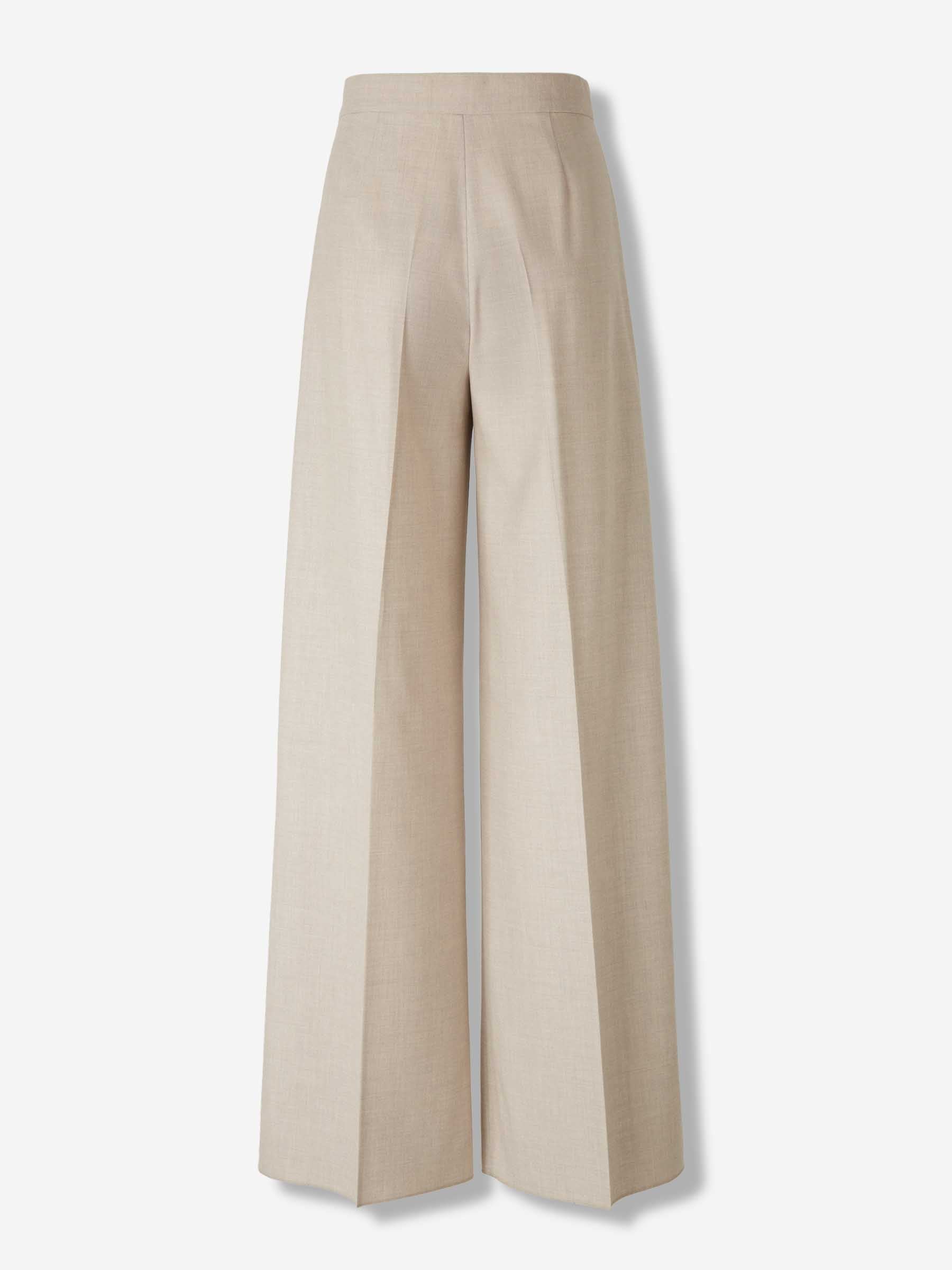 Outlet online Max Mara Mujer Pantalones Acampanados Zulia color Beige sku 761-003966 01 - Foto 3