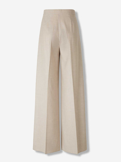 Outlet online Max Mara Mujer Pantalones Acampanados Zulia color Beige sku 761-003966 01 - Foto 3