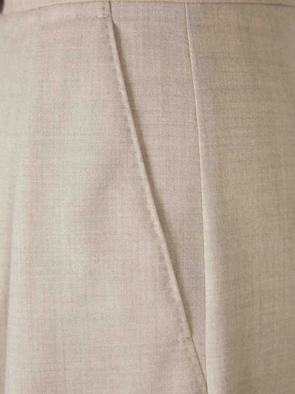 Outlet online Max Mara Mujer Pantalones Acampanados Zulia color Beige sku 761-003966 01 - Foto 4