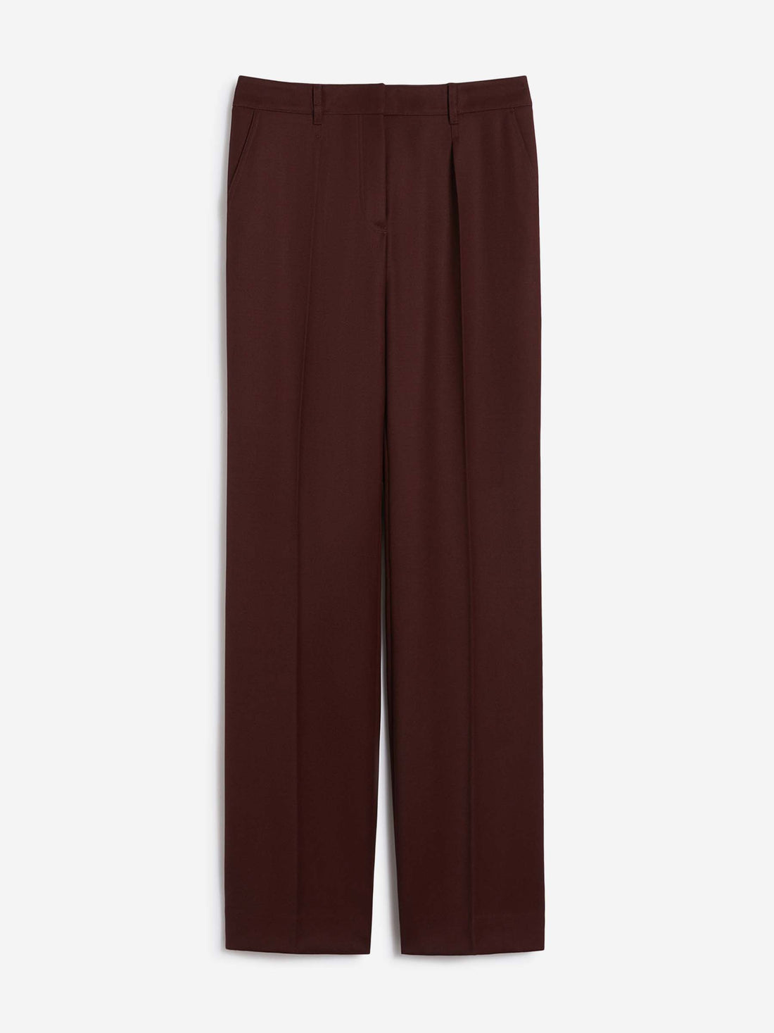 Outlet online Max Mara Mujer Pantalones Rectos Gabardina color Burdeos sku 761-003968 01 - Foto 1