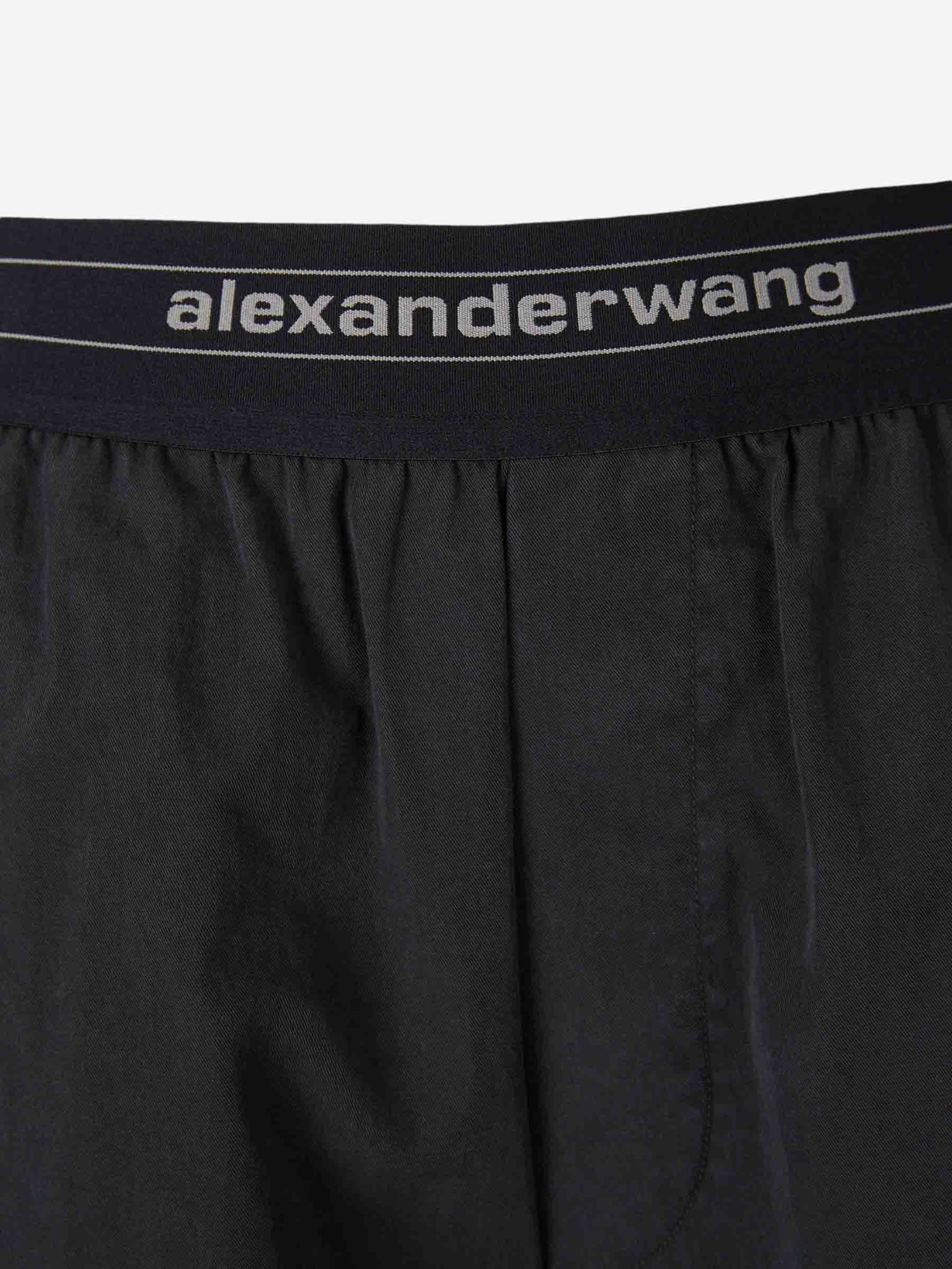 Outlet online Alexander Wang Mujer Pantalones Anchos Logo color Negro sku 761-003971 01 - Foto 4