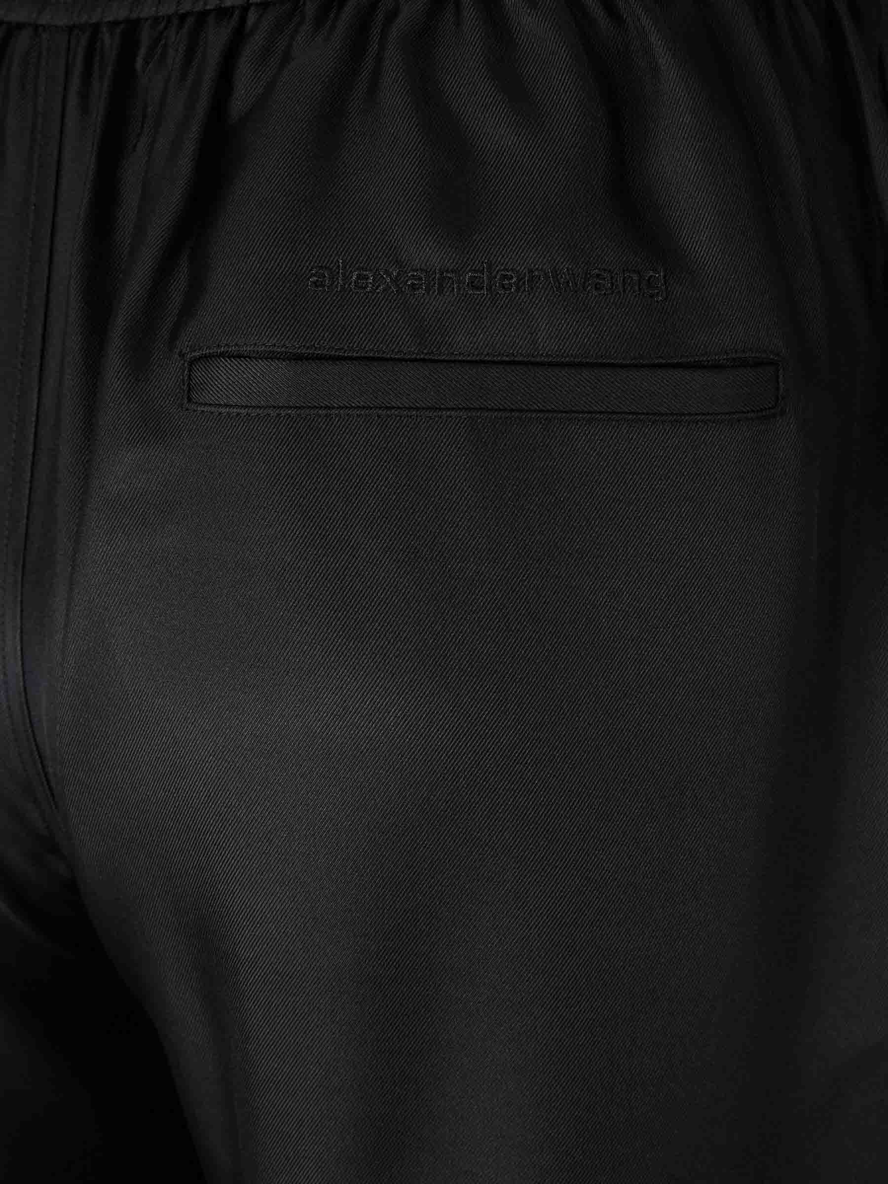 Outlet online Alexander Wang Mujer Pantalones Rectos Seda color Negro sku 761-003973 01 - Foto 4