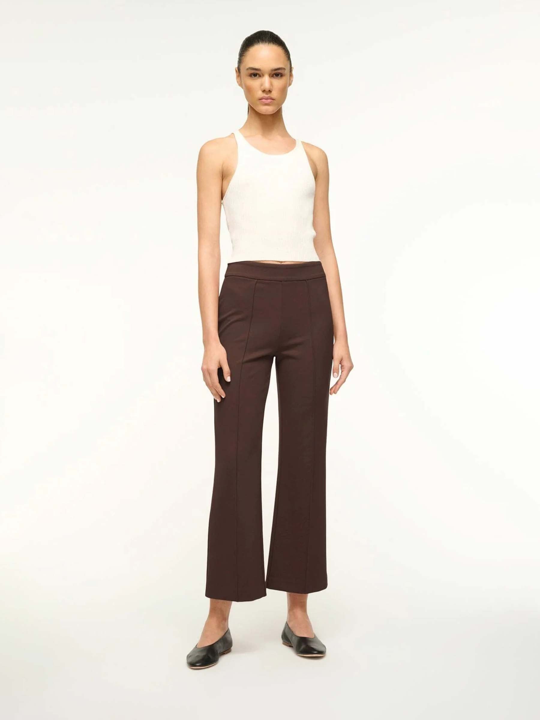 Outlet online Staud Mujer Pantalones Knack color Marrón Oscuro sku 761-003977 01 - Foto 2