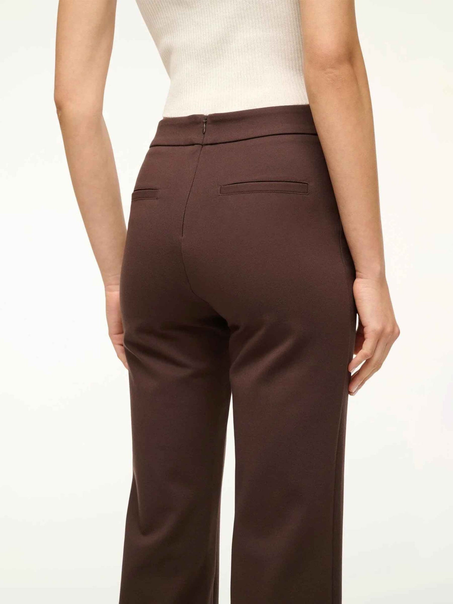 Outlet online Staud Mujer Pantalones Knack color Marrón Oscuro sku 761-003977 01 - Foto 4