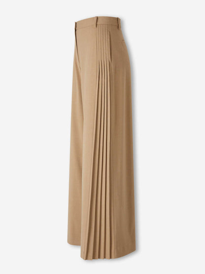Outlet online Simkhai Mujer Pantalones Anchos Pliegues color Camel sku 761-003991 01 - Foto 2