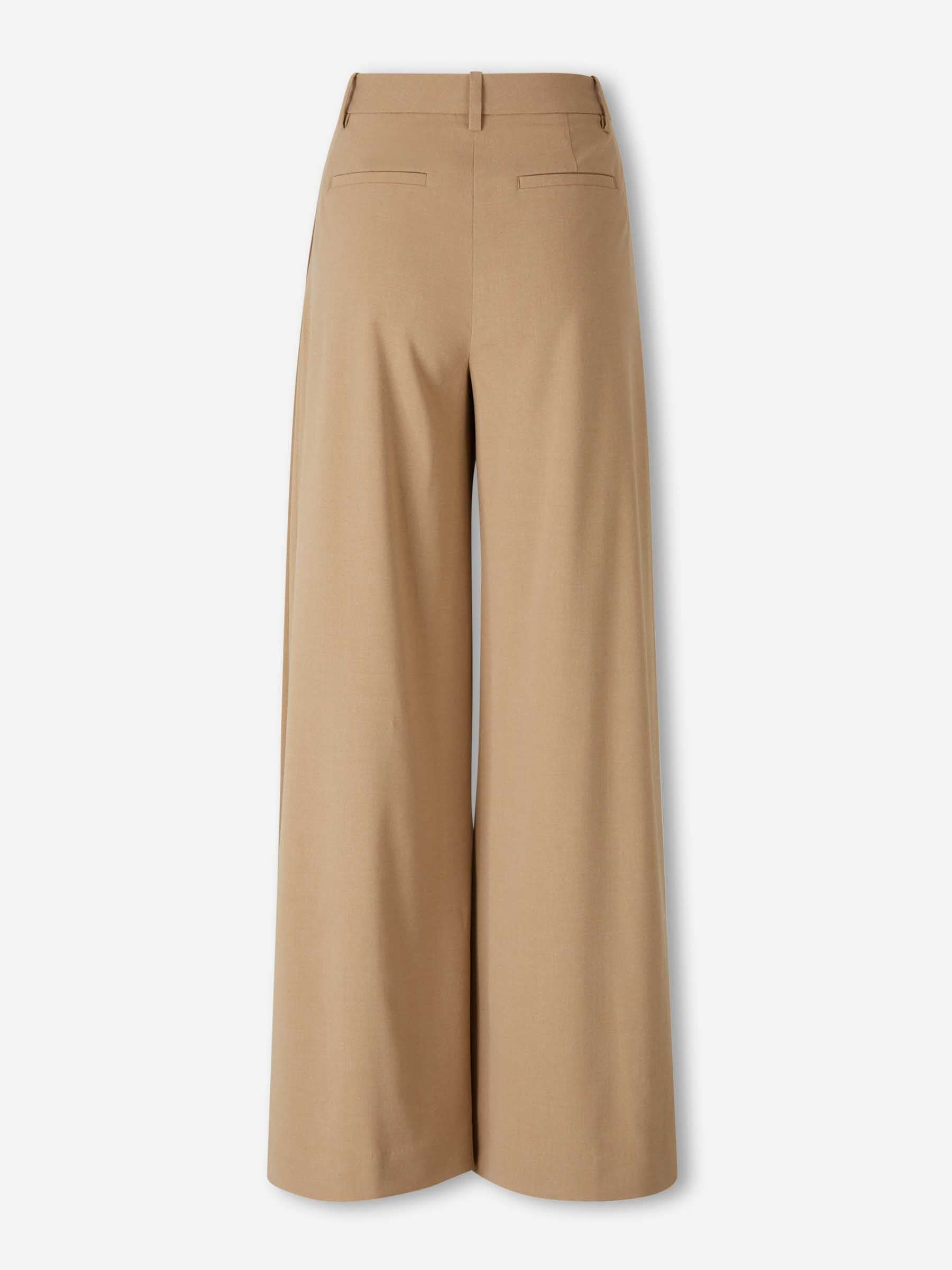 Outlet online Simkhai Mujer Pantalones Anchos Pliegues color Camel sku 761-003991 01 - Foto 3