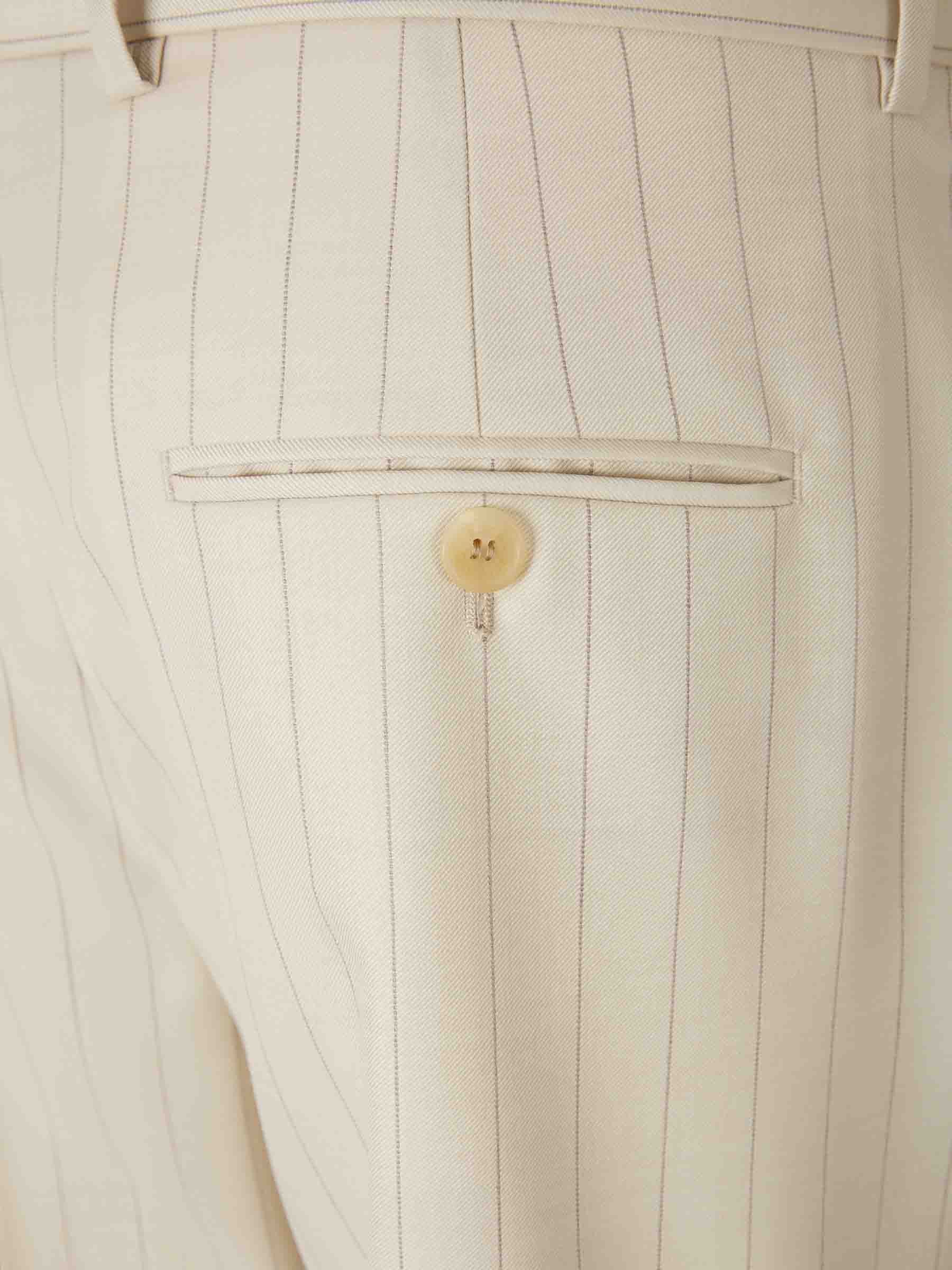 Acne Studios Mujer Barcelona Pantalones Raya Diplomática color Crema sku 761-004000 01 - Foto 4