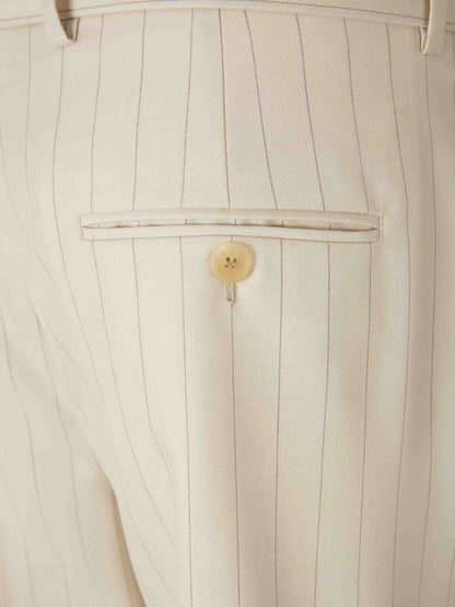 Acne Studios Mujer Barcelona Pantalones Raya Diplomática color Crema sku 761-004000 01 - Foto 4