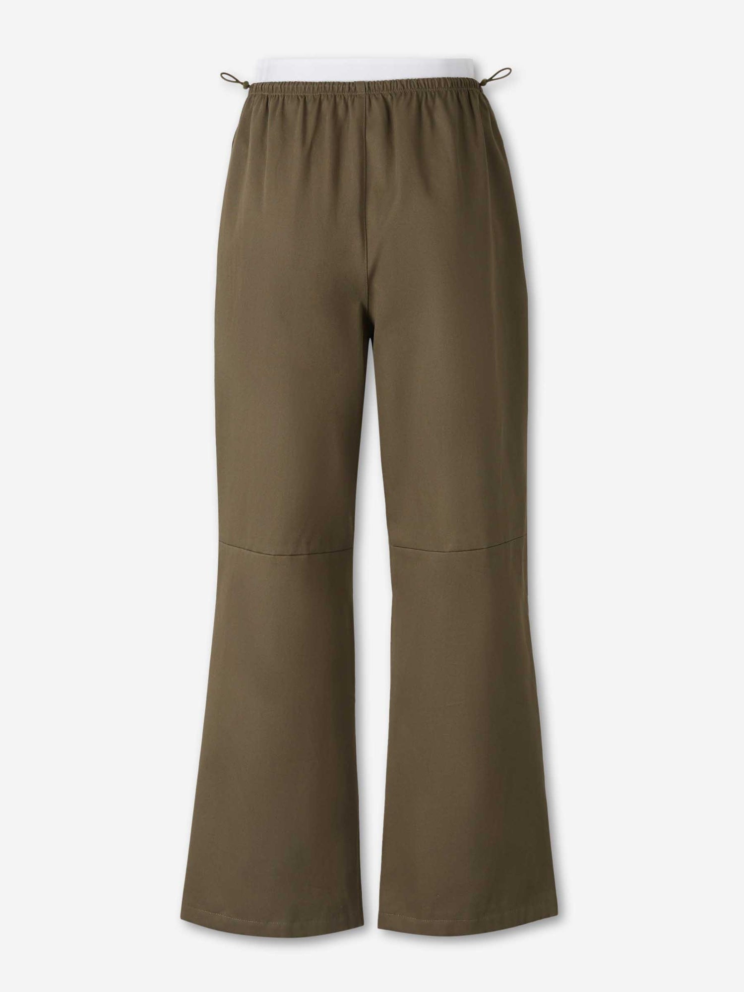 Outlet online Alexander Wang Mujer Pantalones Anchos Algodón color Verde Militar sku 761-004013 01 - Foto 3