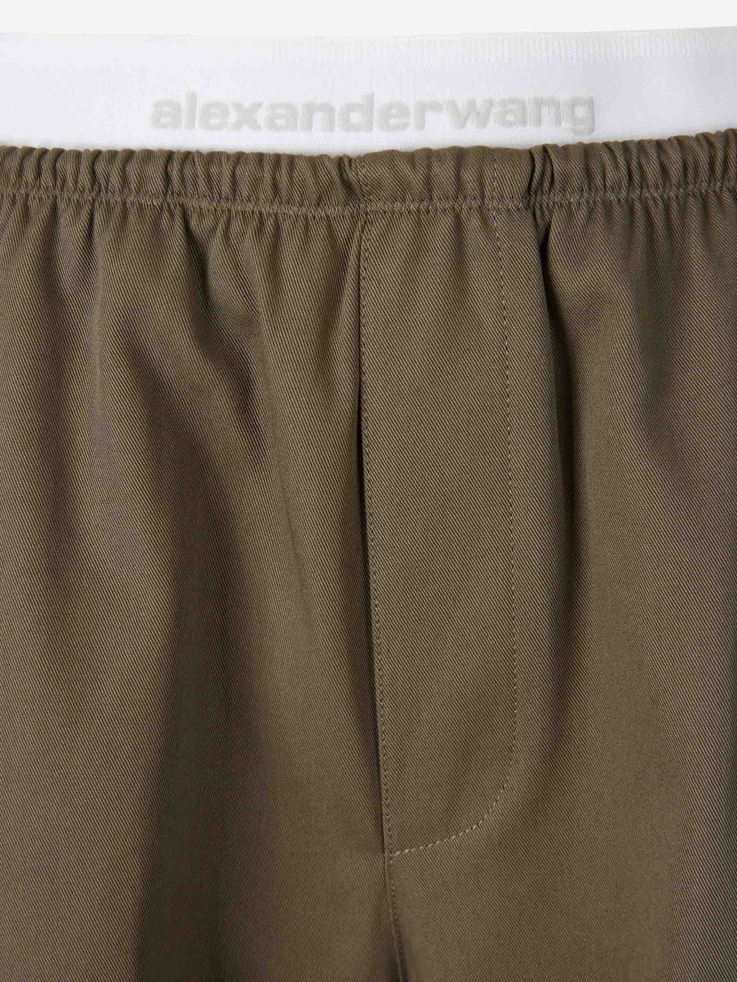 Outlet online Alexander Wang Mujer Pantalones Anchos Algodón color Verde Militar sku 761-004013 01 - Foto 4