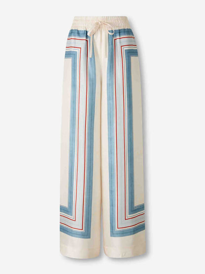 Outlet online Zimmermann Mujer Pantalones Anchos Rayas color Multicolor sku 761-004016 01 - Foto 1